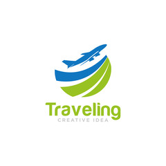Traveling Logo Icon Design Vector