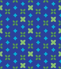  pattern and leaf on a seamless spring pattern.