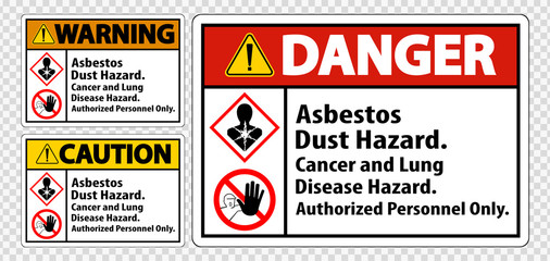 Label Disease Hazard, Authorized Personnel Only Isolate on transparent Background,Vector Illustration