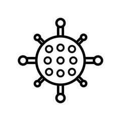 Fototapeta premium corona virus icon design vector template