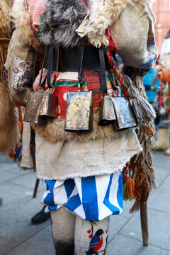 Person in costume of mummers