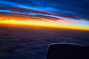 夕焼けの雲海