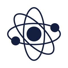 atom molecule science silhouette style