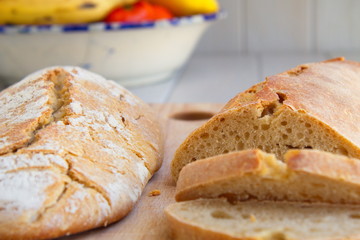 Tasty freshly crafted bread stick for a good breakfast