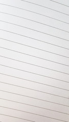 Empty white notepad with lines
