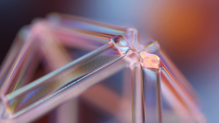 transparent crystal lattice