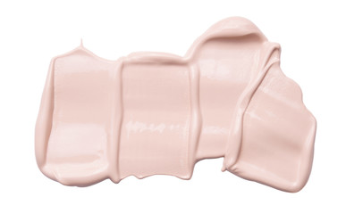 liquid creamy foundation isolated on white background.