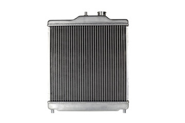 aluminium car radiator isolated on white background