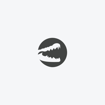 Crocodile logo Abstract design vector illustration.