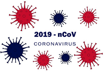 different coronavirus bacteria 2019 poster or sticker
