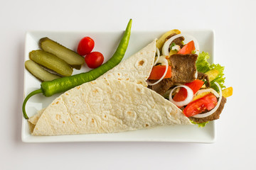 Traditional Turkish kebab 