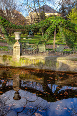 water canal in the parisian park