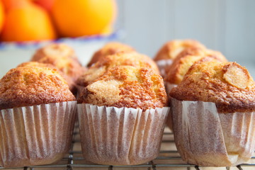 Delicious homemade muffins freshly made to take with a hot coffee