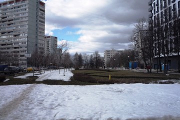 Fototapeta premium winter in the city