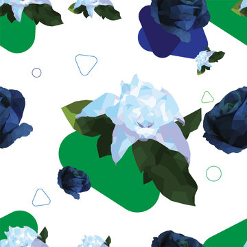 Abstract background with flowers