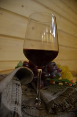 wine and grapes