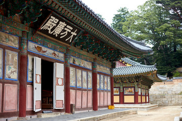 Haeinsa Temple in Hapcheon-gun, South Korea. Haeinsa is an old Korean traditional temple.