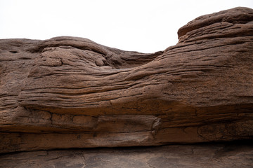 Big rock, isolated on the white background