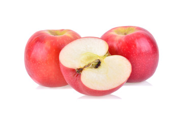 Red apple isolated on white background