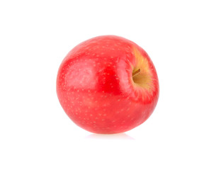 Fresh red apple isolated on white.