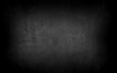 Old wall texture cement dark black gray  background abstract grey color design are light with white gradient background.