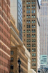 Fototapeta premium The ever changing yuxtaposition of styles through the ages in New York City, USA