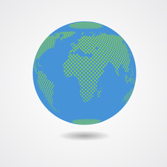 Vector planet Earth icon.