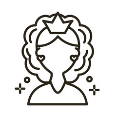 mother day mom character line style icon