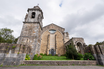 Fototapeta na wymiar Church Urkiola Sanctuary in Urkiola National Park, Basque Country, Spain, Europe .