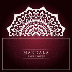 Luxury mandala arabesque ornamental background