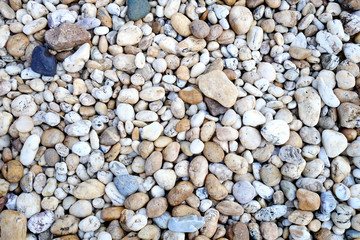 background of stones. pebble beach stone