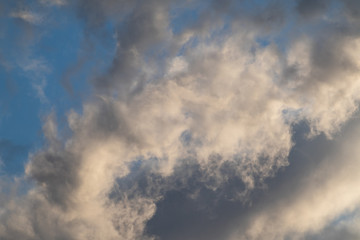 Dramatic sky clouds view texture background