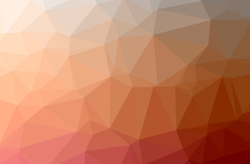 Illustration of abstract Orange horizontal low poly background. Beautiful polygon design pattern.