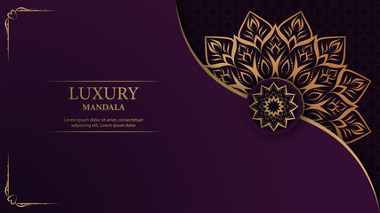Luxury mandala arabesque ornamental background