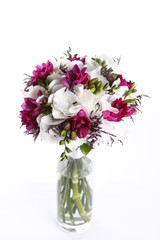 flower bouquet with pink and white flowers