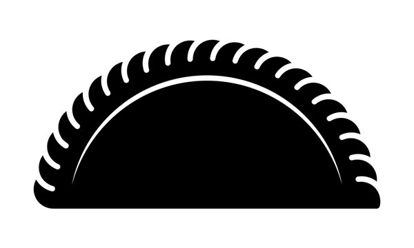 recommend clip art: Dumpling or potsticker or jiaozi line art vector icon for food apps and websites