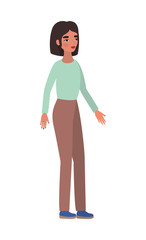 Isolated avatar woman vector design