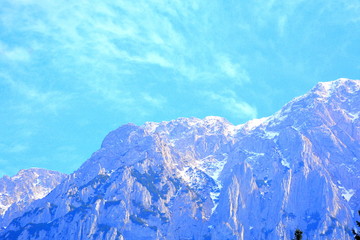 Fototapeta premium Piatra Craiului, landscape in Carpathian Mountains, Transylvania, which belongs to the South Romanian Carpathians.
