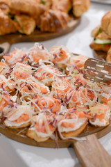 beautifully served appetizers
