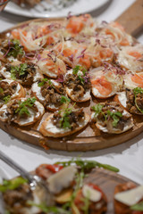 beautifully served appetizers