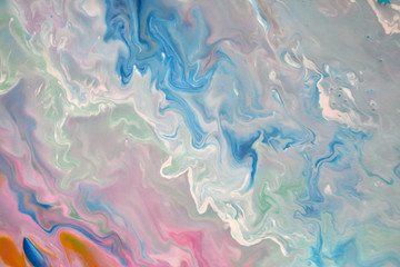 Fototapeta premium abstract background from a mixture of acrylic paints. Wallpaper, banner, design background