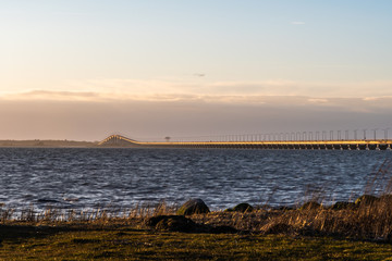 The Oland Bridge in evening sunshine © olandsfokus
