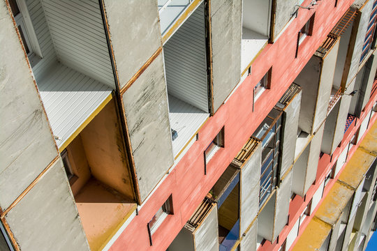 Communist Settlement, Blocks Of Flats In Elblag, Poland