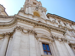 Architectural beauty and sculptural sophistication of white Catholic cathedrals in the aura of...