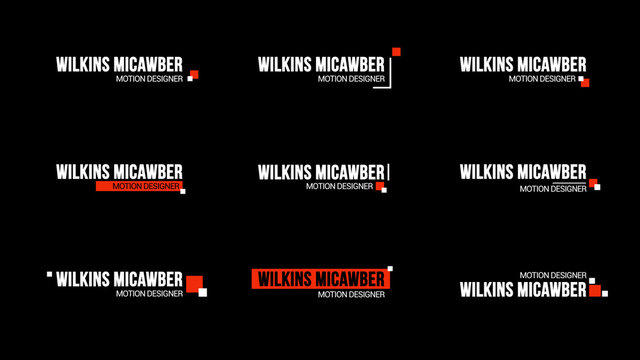 Clean and Simple Lower Thirds