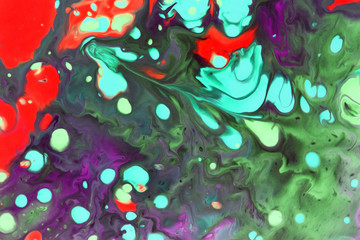 abstract background from a mixture of acrylic paints. Wallpaper, banner, design background