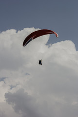 paraglider in the sky