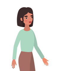 Isolated avatar woman vector design