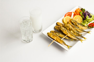 Fried horse mackerel,