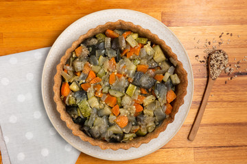 tarta de verduras